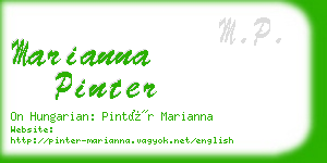 marianna pinter business card